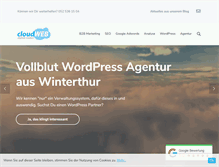 Tablet Screenshot of cloudweb.ch